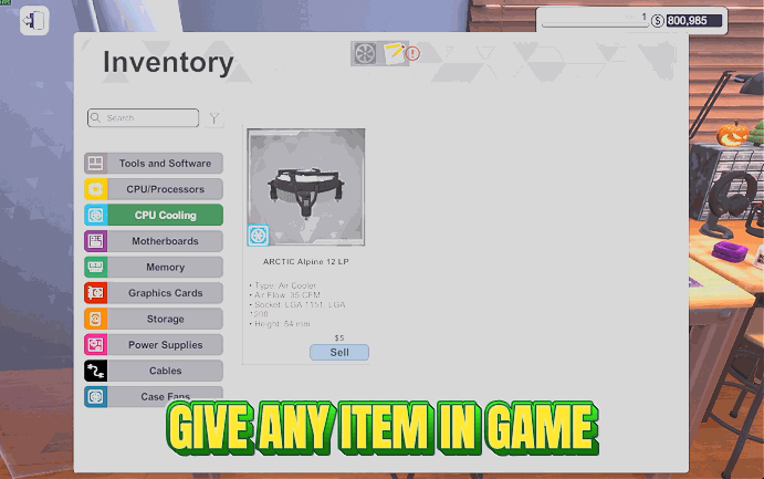 Parts Bin (Spawn Any Part)